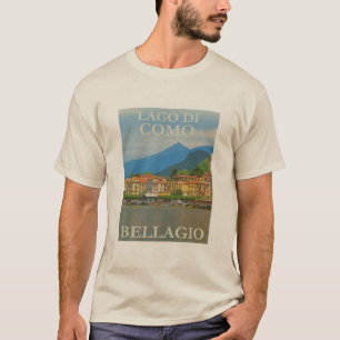 Bellagio Italië Poster T-shirt