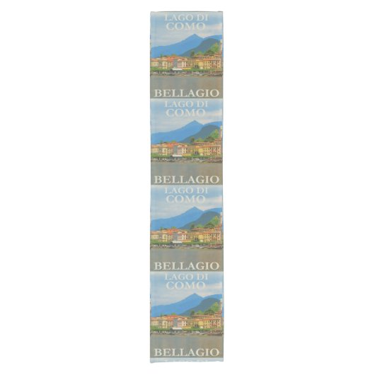 Bellagio Italië Poster Table Runner Korte Tafelloper (Voorkant)