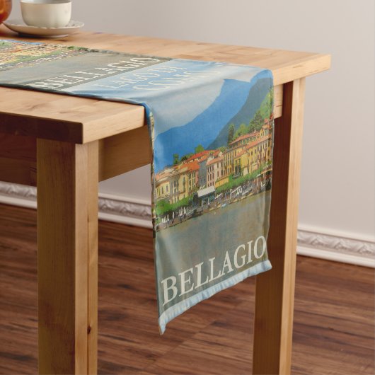 Bellagio Italië Poster Table Runner Korte Tafelloper (Voorbeeld)