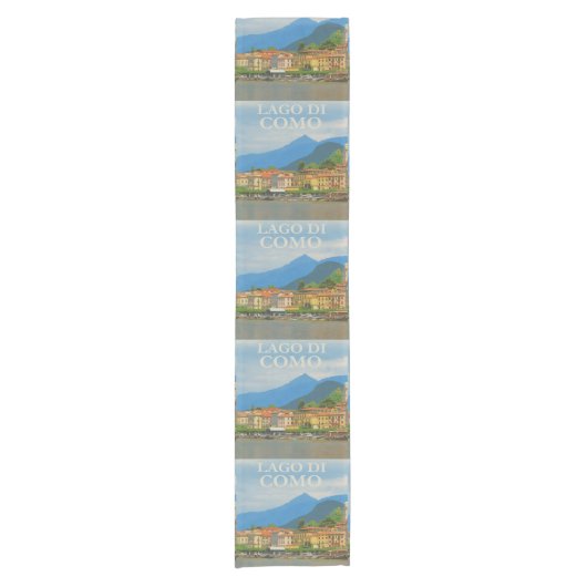 Bellagio Italië Poster Table Runner Korte Tafelloper (Voorkant)