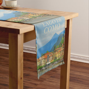 Bellagio Italië Poster Table Runner Korte Tafelloper