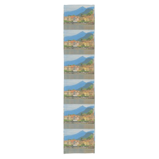 Bellagio Italië Poster Table Runner Korte Tafelloper (Voorkant)