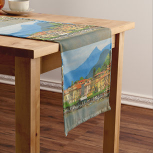 Bellagio Italië Poster Table Runner Korte Tafelloper