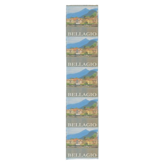 Bellagio Italië Poster Table Runner Korte Tafelloper (Voorkant)