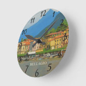 Bellagio Italië Poster Wall Clock Ronde Klok (Hoek)