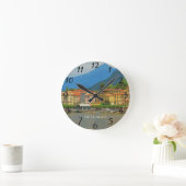 Bellagio Italië Poster Wall Clock Ronde Klok (Huis)