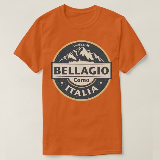 Bellagio Italië T-shirt (Design voorkant)