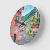 Bellagio, Italië Wall Clock Ronde Klok (Hoek)