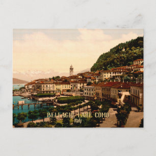 Bellagio, Lake Como, Italië Vintage Travel Briefkaart