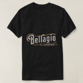 Bellagio Lake Como Retro Style T-Shirt (Design voorkant)
