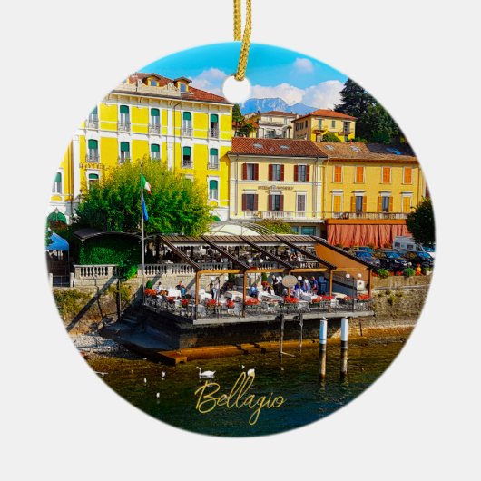 Bellagio Lombardy Lake Como Italy Waterfront Keramisch Ornament (Voorkant)