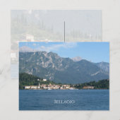 Bellagio-meer Como Italië Briefkaart (Voorkant / Achterkant)