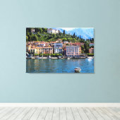 Bellagio na Itália Canvas Afdruk (Insitu (Houten vloer))