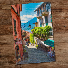 Bellagio, oude stadscentrum (meer van de Como, Ita Legpuzzel