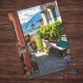 Bellagio, oude stadscentrum (meer van de Como, Ita Legpuzzel
