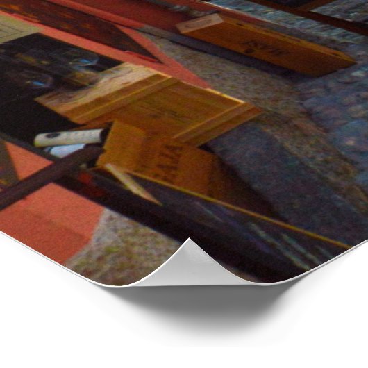 Bellagio, oude stadscentrum (meer van de Como, Ita Poster (Hoek)