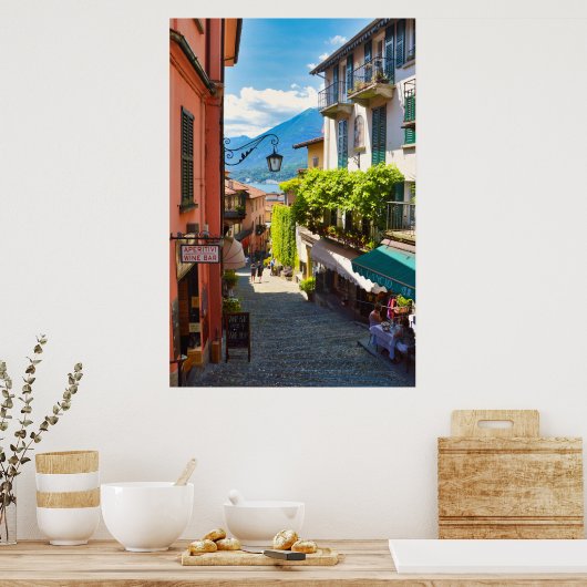 Bellagio, oude stadscentrum (meer van de Como, Ita Poster (Keuken)
