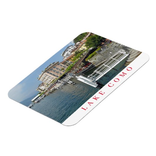 Bellagio pier uitzicht koelkastmagneet magneet (Linkerzijde)