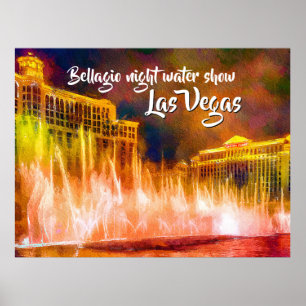 Bellagio show Las Vegas Poster