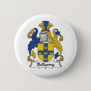 Bellamy Family Crest Ronde Button 5,7 Cm