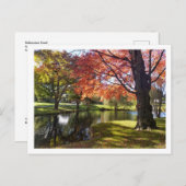 Bellarmine Pond, Fairfield University Briefkaart  (Voorkant / Achterkant)