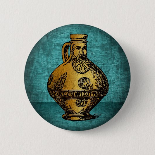 Bellarmine Witch Bottle Ronde Button 5,7 Cm (Voorkant)