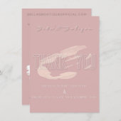 Bellas Boutique - Hartelijk dank Bedankkaart (Voorkant / Achterkant)