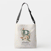 Bella's tijdloze schoonheid - Boho Floral Monogram Crossbody Tas (Achterkant)