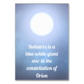 Bellatrix Kaart (Achterkant)