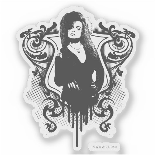 Bellatrix Leodd Dark Arts Design Sticker (Voorkant)