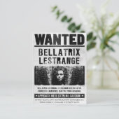 Bellatrix Leodd Gezocht Poster Briefkaart (Staand voorkant)