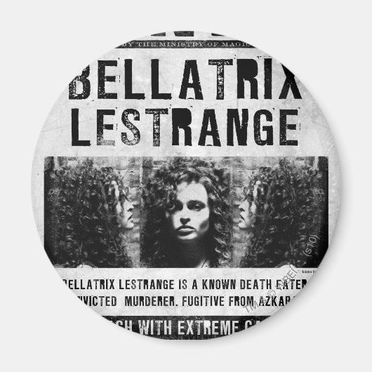 Bellatrix Leodd Gezocht Poster Magneet (Voorkant)