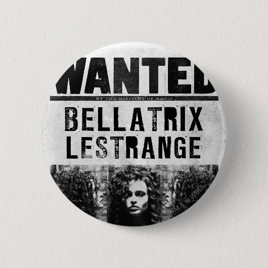 Bellatrix Leodd Gezocht Poster Ronde Button 5,7 Cm (Voorkant)