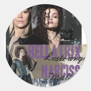 Bellatrix Lestrange and Narcissa Malfoy Ronde Sticker