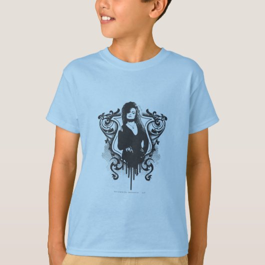 Bellatrix Lestrange Dark Arts Design T-shirt (Voorkant)