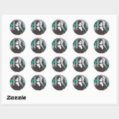 Bellatrix Lestrange Grafisch Logo Ronde Sticker (Vel)