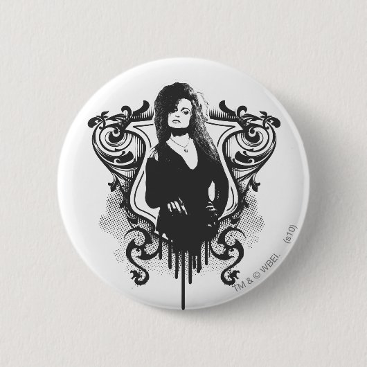 Bellatrix Lestrange Ontwerp Donkere Kunsten Ronde Button 5,7 Cm (Voorkant)