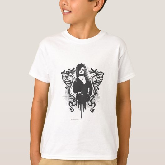 Bellatrix Lestrange Ontwerp van de Duistere Kunste T-shirt (Voorkant)