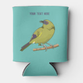 Bellbird Korimako NZ vogel Blikjeskoeler (Voorkant)