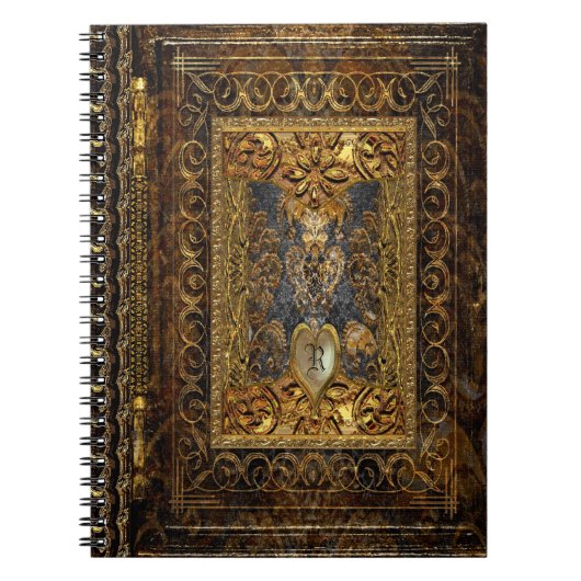 Belldore Victoriaans Elegant Monogram Notitieboek (Voorkant)