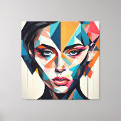 Belle | ABSTRACT | Uitgerekte canvasdruk Canvas Afdruk (Voorkant)