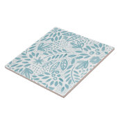 Belle Blue Floral Ceramic Tile - 2 Tegeltje (Zijkant)