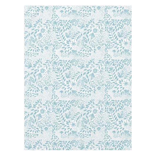 Belle Blue Floral Tablecloth Tafelkleed (Voorkant)