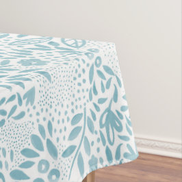 Belle Blue Floral Tablecloth Tafelkleed