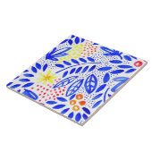 Belle Bold Floral Ceramic Tile - 1 Tegeltje (Zijkant)