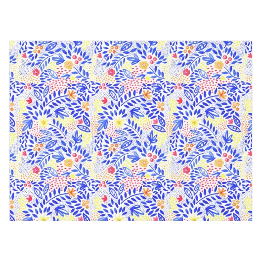 Belle Bold Floral Tablecloth Tafelkleed (Voorkant (Horizontaal))