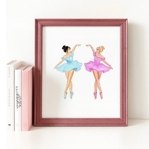 Belle dansende illustratie poster