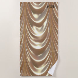 Belle Drape Elegant Patroon Monogram Strandlaken