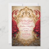 Belle en het Beest Roos Sweet 16 Kaart (Voorkant)