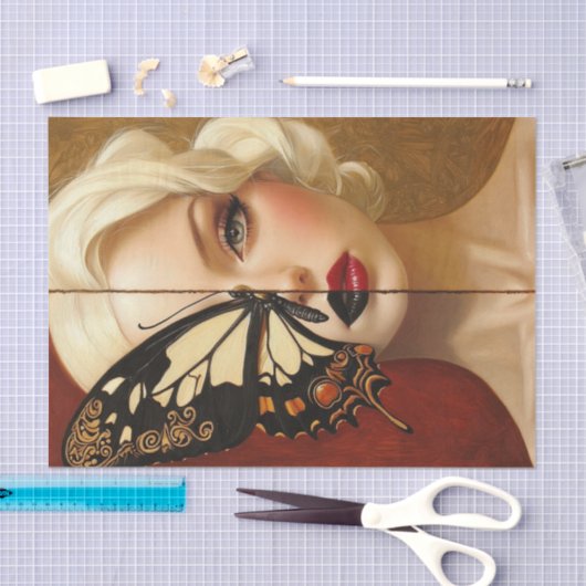 Belle en vlinders Blonde Edition22 Tissuepapier (Craft)